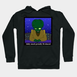 Drunken Alien News Anchor Hoodie